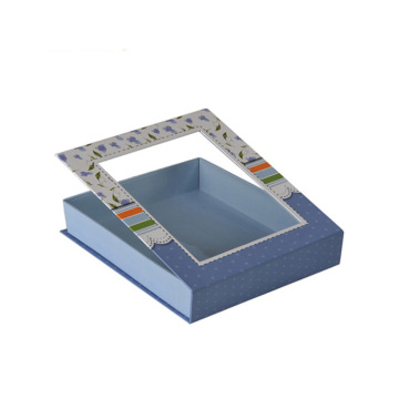 Custom Magnetic Closure with PVC Window Lid Box