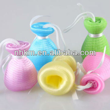 Colorful soap bag,bath sponge with soap,bath sponge