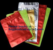 Laminating Aluminum Foil Food Packaging metallized zipper Standing Up Pouch Bag,foil lined stand up 250 g coffee bag