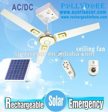 Solar ceiling fan with light Remote control Solar ceiling fan 12v ceiling fan PLD-8