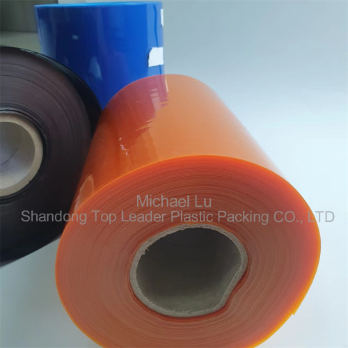 Hojas de PVC semi rígidas de grado farmacéutico con colores
