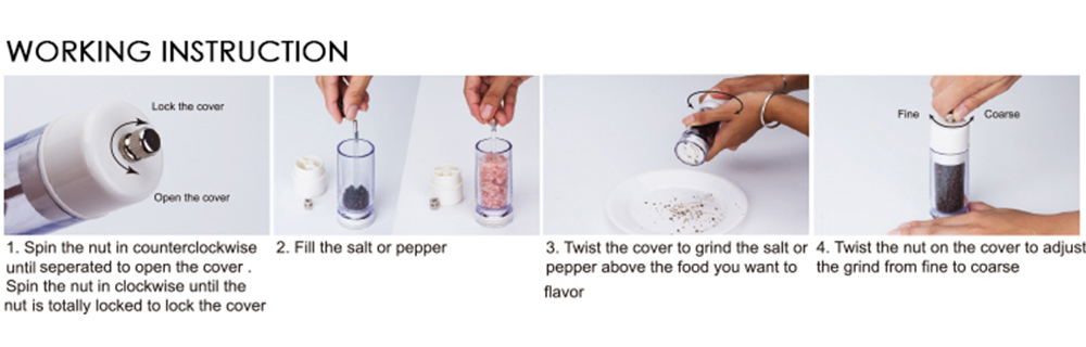 Salt and Pepper Grinder Set