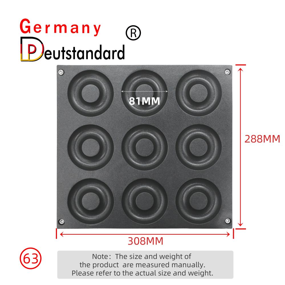 Austauschbarer temperierter Donut Baker Waffle Mchine