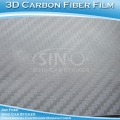 Tinggi polimer Perak kereta 3D filem vinil karbon Fiber jualan