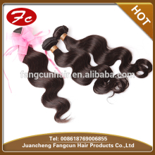 Body wave hair weft virgin Indian body wave human hair weft
