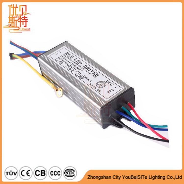Constant Current Wide Output Voltage 10W 12V RGB LED Driver