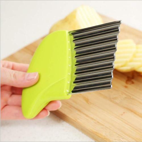 Stainless Steel Crinkle Wavy Chopper potato cutter