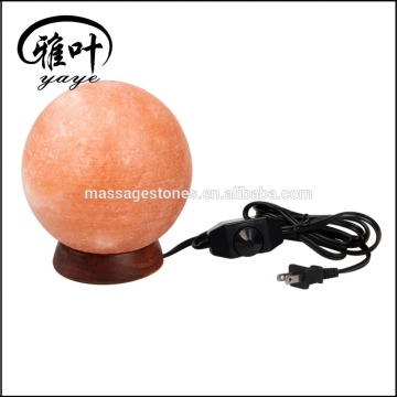 Salt Lamps in Round Spheres with USB Connector Salt Rock Lamps