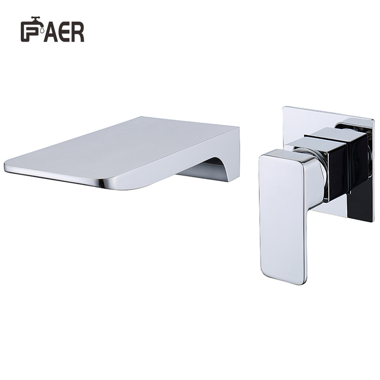 Wall Mounted Chrome Finish Single Lever Mixer Tap