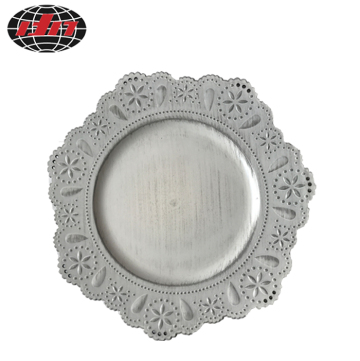 Lace  Antique Plastic Charger Plate