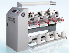 Assembly winder for spandex yarn