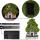 Hero Flocked Fairy Garden House mit Solarleuchten