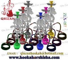 Double Pipes Large Hookah With Single Color Vase