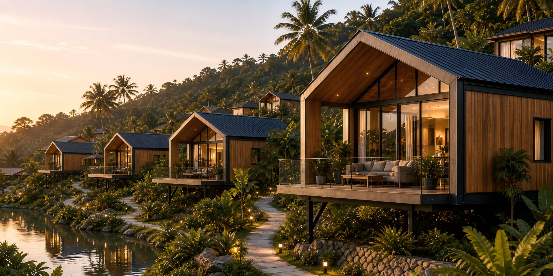 aplicación-proyecto-cabaña-resort-modular modular-resort-cabin-project-application