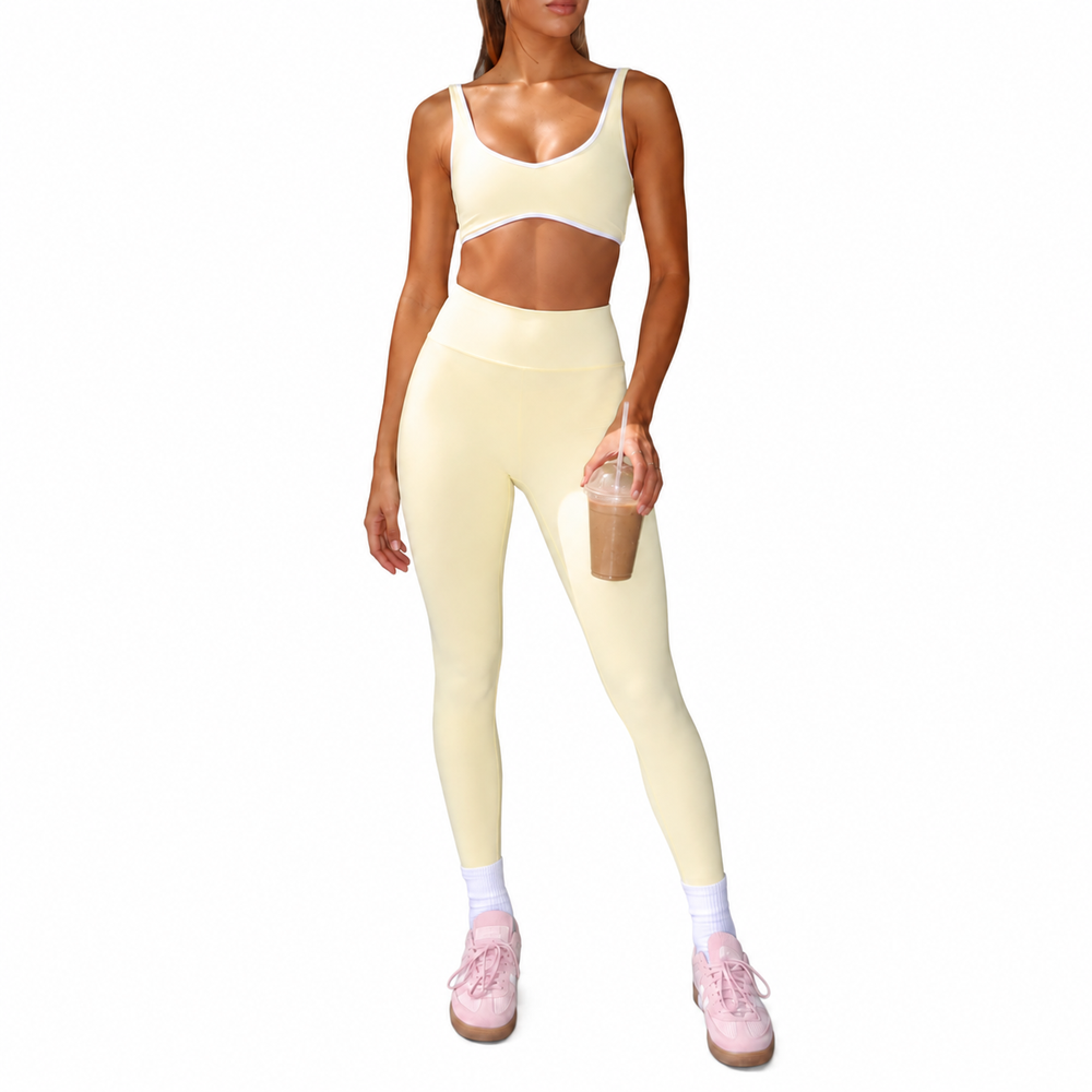 Бесшовный женский комплект для йоги из 2 предметов V Seamless Women 2 Piece V Yoga Set