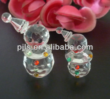 crystal snowman christmas ornament