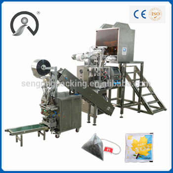 Ultrasonic sealing pyramid teabag packing machine