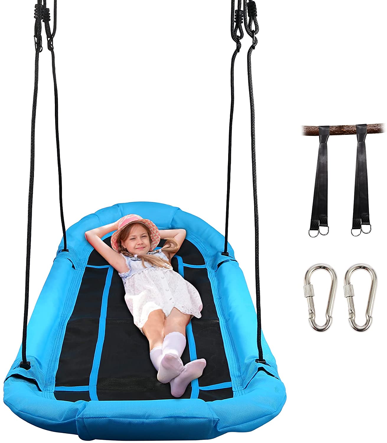 Garden Outdoor Oval Platform Surf Saucer Swing for Kids