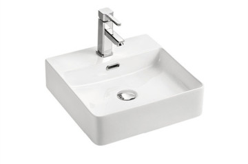 Bathroom ceramic wash basin square washbasin art basin