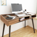 Drewniane biurko komputerowe z szufladą do domowego biura