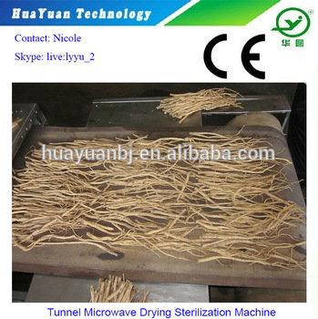 Ginseng Tunnel Microwave Drying Machine