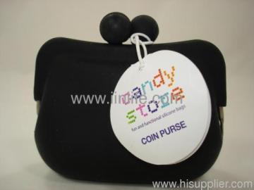 Authentic New Candy Store Black Silicone Framed Coin Purse/pouch/bag?