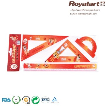 Frech curve ruler, triangle ruler set