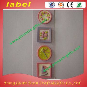 colorful promotional 3d plastic soft labels