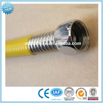 Yellow PVC/PE coated gas pipe