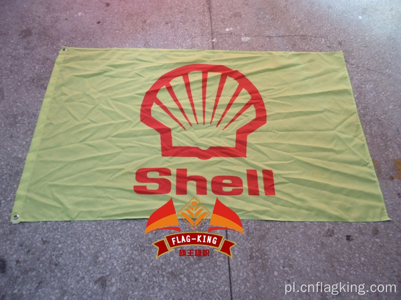 Shell Rimula seria oleju silnikowego marka logo flaga 90X150 CM rozmiar poliester olej baner Shell banner