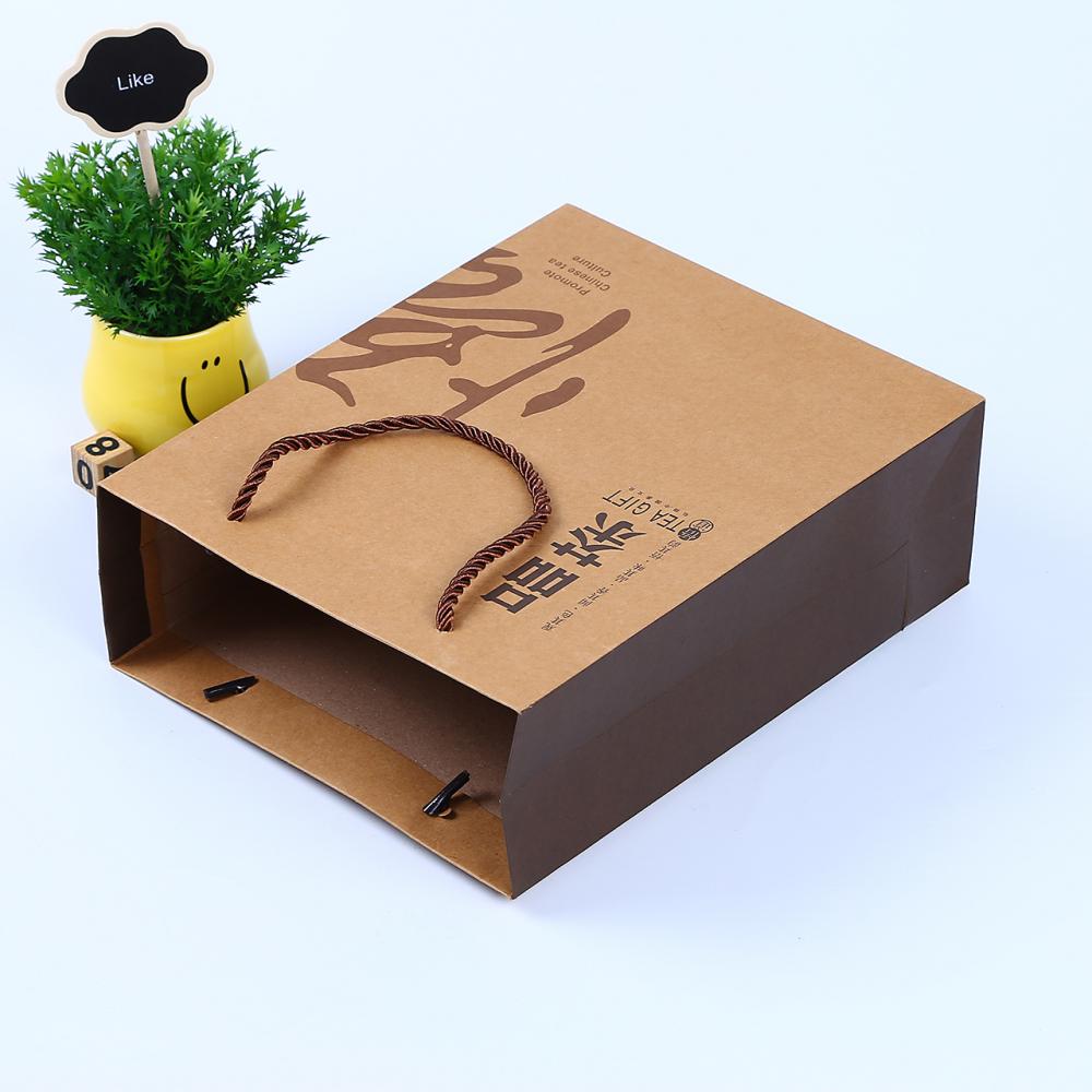 Hot Sale Food Grade Brown Kraft Paper Bag