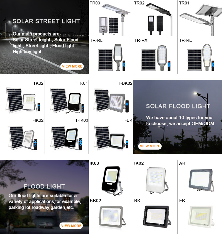 KCD Aluminum Housing Landscape Solar Lighting High Lumen Led Flood Light 70000 Lumen