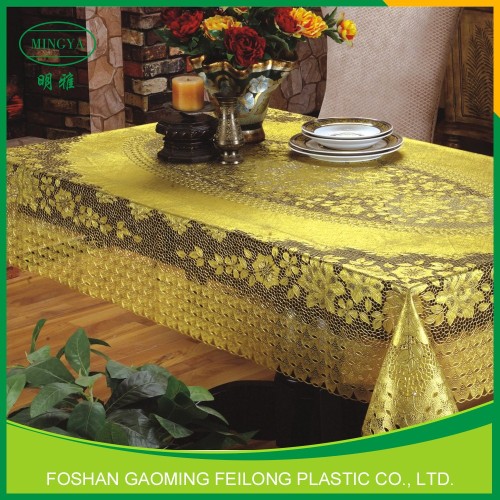 Plastic PVC Round Lace Tablecloth Wholesale Tablecloths