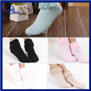 2016 new Kids Knee High Socks Children Long Socks Girls Dancing lace Socks