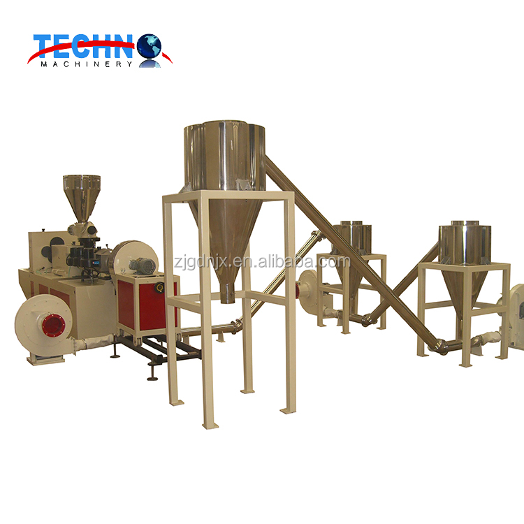 High Efficiency PE PP Compacting/Agglomerating & Plastic Pelletizing Line