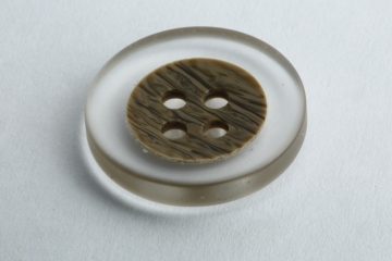 Transparent buttons for trench coats