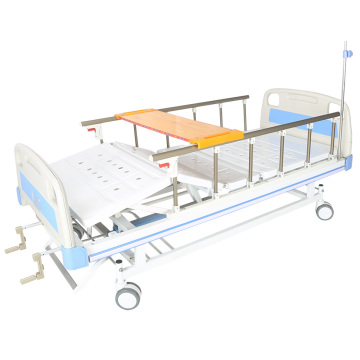 Manual hospital bed with 2 cranks hospital equipment