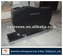 Chinese absolute black granite headstone