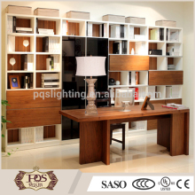 Brown polyresin table lamp with fabric shade for home and hotel