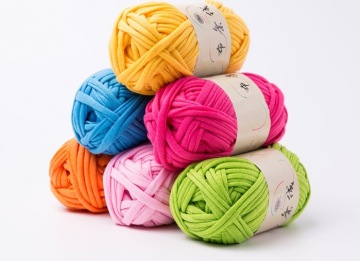 T-Shirt Yarn, Spaghetti Yarn, Strip Yarn, Hand Knitting Yarn