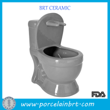 Unique Decorative Toilet Bowl Shape Ceramic Brush Holder