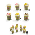 100 pz Colorful Foodlittle Popcorn Resina Charms Decorazione fai da te Artigianato Simulazione Cibo Bambini Dollhouse Ornament Accessori