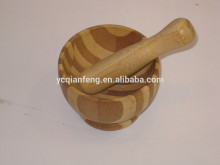 bamboo mortal and pestles