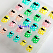 The Beard Pattern Fake Toe Nails For Adult Toe Finger