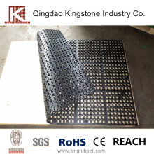 Tire reclaimed rubber floor mat