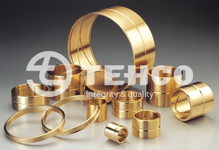 High Precision CNC Machining Bronze Sleeve Brass Flanged Bushings