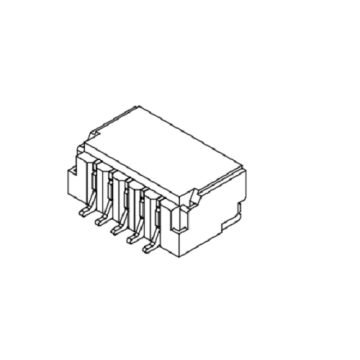 1,00 mm Pitch 90 ° à une seule rangée Wafer-SMT AW1002R-S-XP