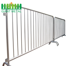 Used Metal Silver Stainless Steel Crowd Control Barrier