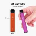 Melhor bar de elfos 1500 Puffs descartáveis