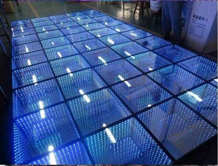 LED LIGHTING COLOR 3D Infinity Led Dance Floor